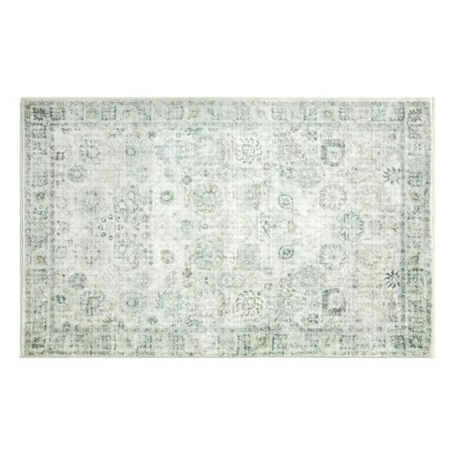 Rackhams Large Rugs Non Slip Living Room Area Rug Floor Mat Hallway Bedroom Runner - Green - 120cm x 180cm - image 1
