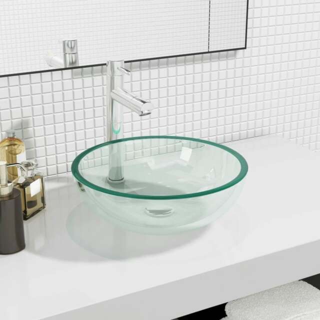 Rackhams Basin Tempered Glass 35x12 cm Transparent