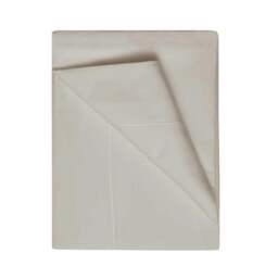 Rackhams 400 Thread Count Egyptian Cotton Flat Sheet - Oyster - Oyster - Single - 100% Egyptian Cotton - thumbnail 1