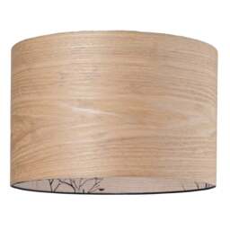 Rackhams Eco Friendly Bamboo Wood Effect Lamp Shade with Inner Lining of Birds and Trees - thumbnail 2