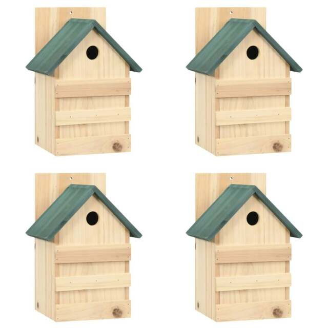 Rackhams Bird Houses 4 pcs 23x19x33 cm Firwood - image 1