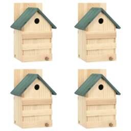 Rackhams Bird Houses 4 pcs 23x19x33 cm Firwood - thumbnail 1