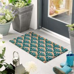 Rackhams Natural Art Deco Coir Doormat 45x75 cm - thumbnail 2