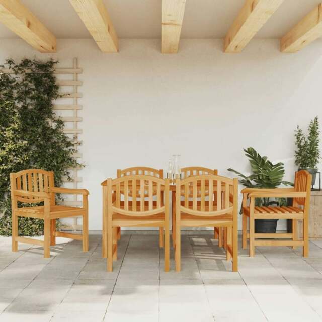 Rackhams Garden Chairs 6 pcs 58x59x88 cm Solid Wood Teak