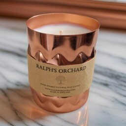 Rackhams Unscented Natural Wax Candles - 2 Wick Black - thumbnail 4