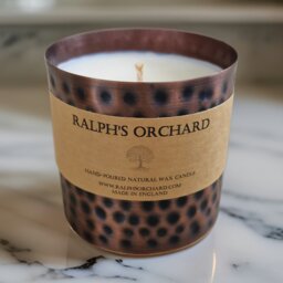 Rackhams Unscented Natural Wax Candles - 2 Wick Black - thumbnail 3
