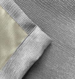 "Rackhams Grey Plain Thermal Room Darkening Energy Saving Tape Top Curtains For Living Rooms & Bedrooms - 46"" (117cm) Width x 54"" (137cm) Drop" - thumbnail 4