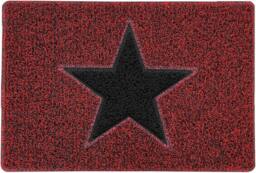 Rackhams Inlay STAR Doormat - Grey with Black Star - 75cm x 44cm - thumbnail 6