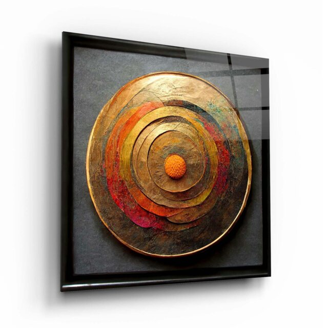 Rackhams Abstract Glass Wall Art 9 - 60x60cm - Tempered Glass (4 mm) - image 1