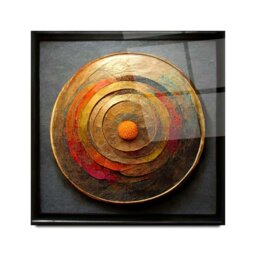 Rackhams Abstract Glass Wall Art 9 - 60x60cm - Tempered Glass (4 mm) - thumbnail 3