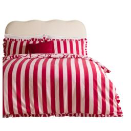 Rackhams Lavieen Bows Reversible Duvet Cover Set - Pink/Red - Double - Pink/Red - 52% Polyester/48% Cotton - thumbnail 2