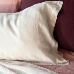 Rackhams Blush Pink French Linen 40cm Deep Fitted Sheets - Super King - Deep - thumbnail 4