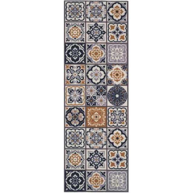 Rackhams Recycled Patchwork Beige Mats 50x150 cm - Beige - image 1