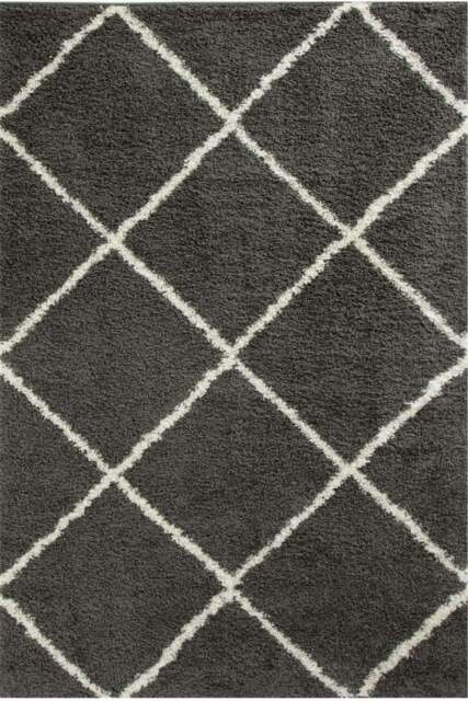 Rackhams Moroccan Dark Grey Shaggy Rug - 540 - 80X150 cm - image 1