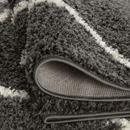 Rackhams Moroccan Dark Grey Shaggy Rug - 540 - 80X150 cm - thumbnail 3