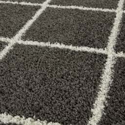 Rackhams Moroccan Dark Grey Shaggy Rug - 540 - 80X150 cm - thumbnail 2