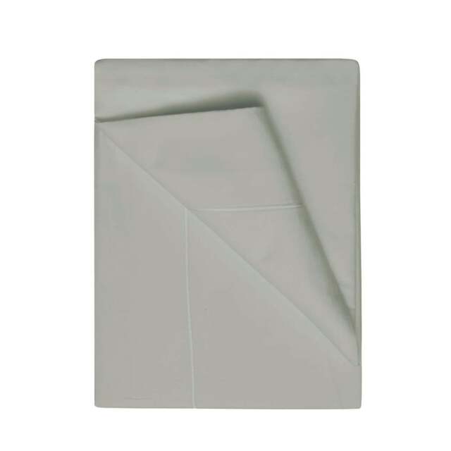 Rackhams 400 Thread Count Egyptian Cotton Flat Sheet - Platinum - Platinum - Double - 100% Egyptian Cotton - image 1