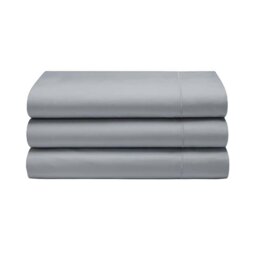Rackhams 400 Thread Count Egyptian Cotton Flat Sheet - Platinum - Platinum - Double - 100% Egyptian Cotton - thumbnail 3