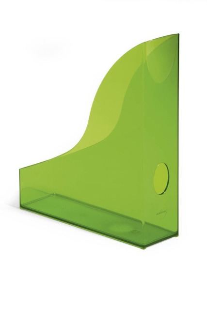 Rackhams Magazine Rack Document Desk File Organiser - 6 Pack - A4 Clear Green