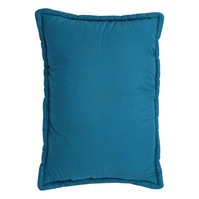 Rackhams Large Travel Pillow - Dark Teal - One Size - Dark Teal - 100% Polyester - image 1