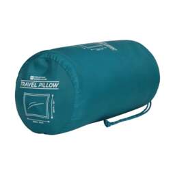 Rackhams Large Travel Pillow - Dark Teal - One Size - Dark Teal - 100% Polyester - thumbnail 4