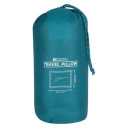 Rackhams Large Travel Pillow - Dark Teal - One Size - Dark Teal - 100% Polyester - thumbnail 3