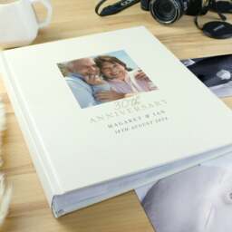 Rackhams Personalised Photo Upload 25th Anniversary Traditional Photo Album - thumbnail 2