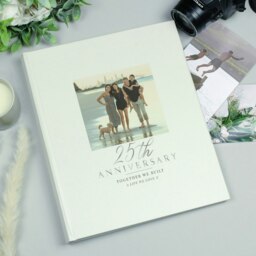 Rackhams Personalised Photo Upload 25th Anniversary Traditional Photo Album