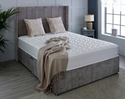 Rackhams Astral Hybrid Mattress - Soft Feel Cool Touch Quilted Sleep Surface - White - 1 - 3ft Single Mattress (90cm x 190cm)