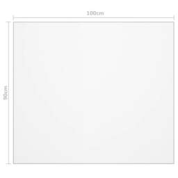 Rackhams Table Protector Transparent 100x90 cm 1.6 mm PVC - thumbnail 6