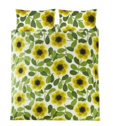 Rackhams Giant Water Lily Lemon Twist Duvet Cover Set - Lemon Twist - Cotton - King - thumbnail 3