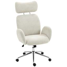 Rackhams Office Chair with Adjustable Headrest, Comfy Desk Chair, Dark Grey - Pale Grey - thumbnail 6
