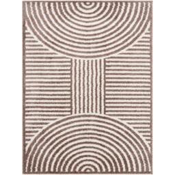 Rackhams Fossay Shag-Washable Beige Brown Modern High Pile Rug - 160 x 213 cm - thumbnail 2