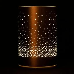 Rackhams 15cm Christmas Decorated Vase Table Snowfall Scene Copper Battery LED Lamp - 15CM - Warm white - Single christmas light - thumbnail 5