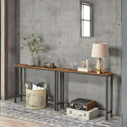 Rackhams Industrial Rustic 100CM Wide Console Table - thumbnail 6