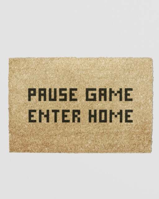 Rackhams Pause Game Enter Home Doormat (60 x 40cm)
