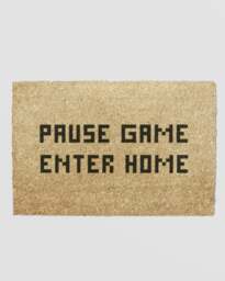 Rackhams Pause Game Enter Home Doormat (60 x 40cm)