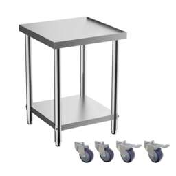 Rackhams 2 Tier Commercial Kitchen Prep and Work Stainless Steel Table - thumbnail 6