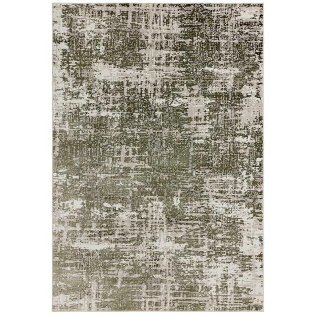 Rackhams Stellar ST10 Distressed Green Rug - 80x150cm - image 1