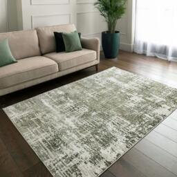 Rackhams Stellar ST10 Distressed Green Rug - 80x150cm - thumbnail 2