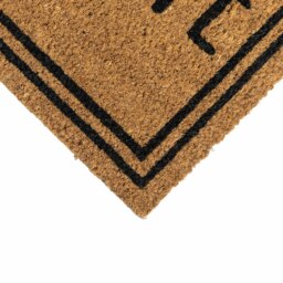Rackhams Eco-Friendly Latex Backed Coir Entrance Doormat, 40x60cm - Welcome Border - 1 - Brown - thumbnail 3