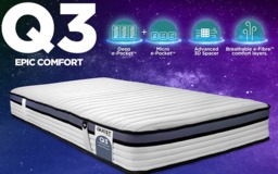 Rackhams QUEST Q3 Deep e-Pocket Childrens Mattress - Single - thumbnail 1