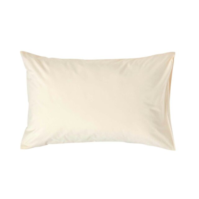 Rackhams Egyptian Cotton Housewife Pillowcase 200 TC, Standard Size - Cream - image 1