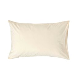 Rackhams Egyptian Cotton Housewife Pillowcase 200 TC, Standard Size - Cream - thumbnail 1