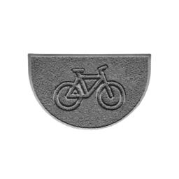 Rackhams Cycle Embossed Halfmoon Spaghetti Indoor/Outdoor Doormat - Black - No (Suitable for Outdoor) - thumbnail 2