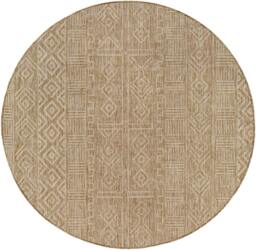 Rackhams Eagean-Global Brown Beige Cream In- & Outdoor Rug - 160cm_diameter - thumbnail 3