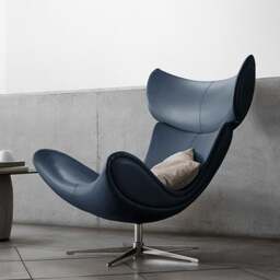 Rackhams Imola Chair And Ottoman, Star Legs & Frame Legs - Blue - Frame Legs - thumbnail 4