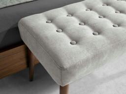 Rackhams Dark Grey Fabric Stool 5107 - thumbnail 5