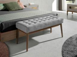 Rackhams Dark Grey Fabric Stool 5107 - thumbnail 3