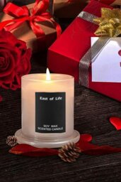 Rackhams Soy Wax Pear & Freesia Scented Jar Candle - White - thumbnail 3